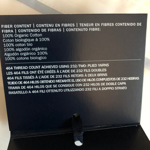 Ralph Lauren Organic Cotton Percale Palmer Queen Flat Sheet White Pale Sky Blue - Picture 8 of 10